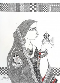 Abrar Ahmed, 12 x16 Inch, Pen and ink On Paper, Figurative Painting, AC-AA-302